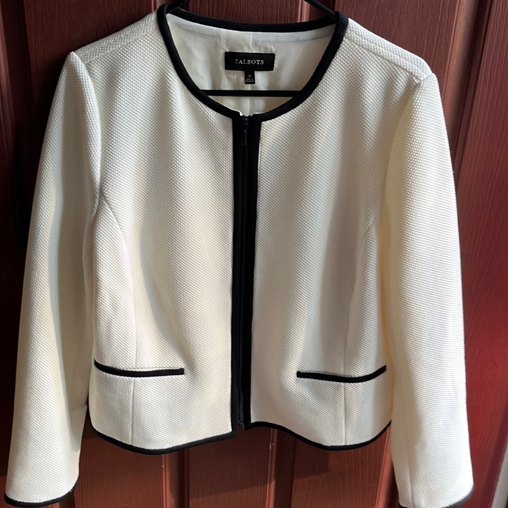 NWOT Talbot’s Zipper Front Jacket 10